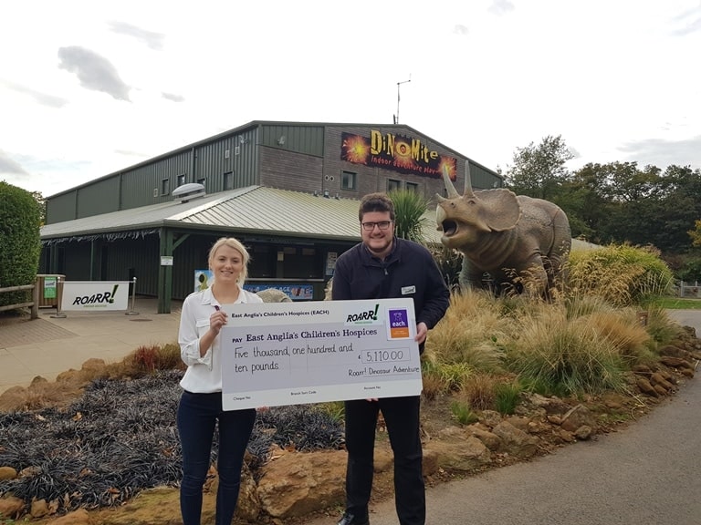 Award-winning Roarr! Dinosaur Adventure pledges support to EACH