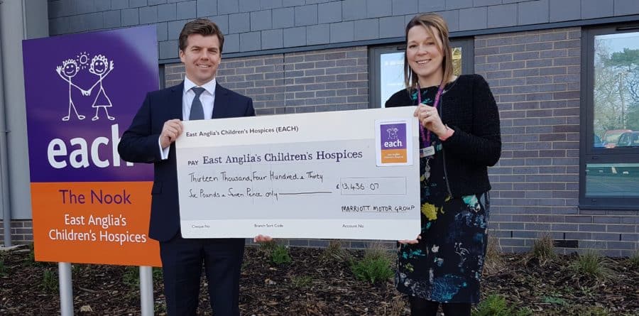 Marriott Motor Group paying for day of care and support from EACH