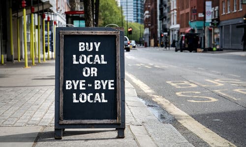 Buy,Local,Or,Bye, ,Bye,Local ,Foldable,Advertising,Poster